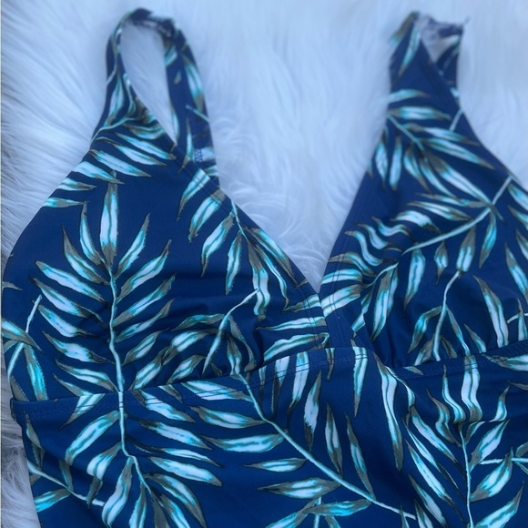Calypso Cove one piece Swim Suit - size 18W- tropical print - Picture 2 of 8